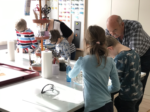 Muttertagsgeschenk aus Glas